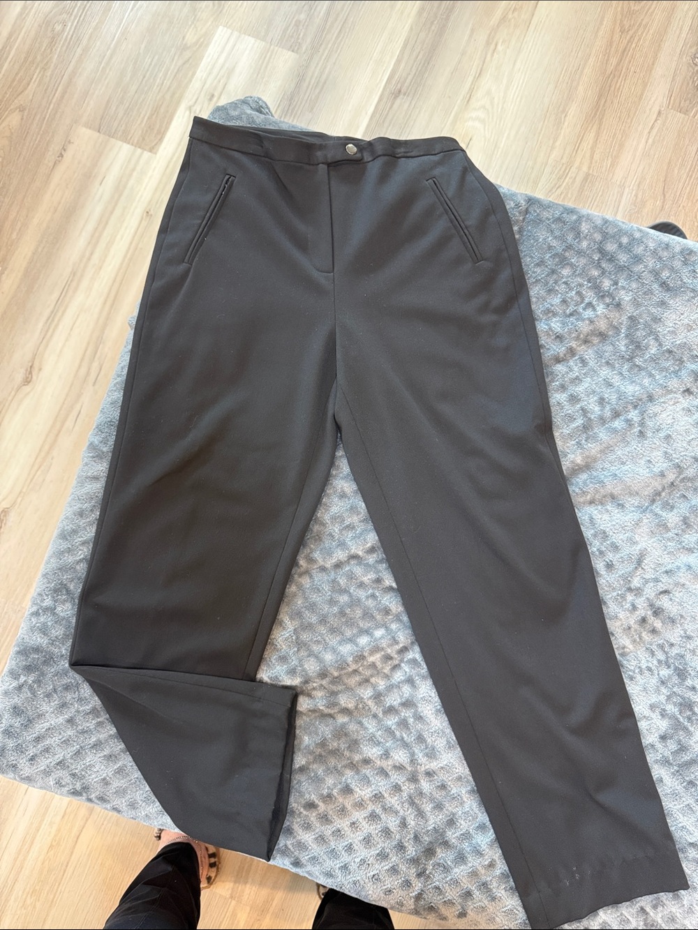Talbots Black Straight-Leg Ponte Trousers